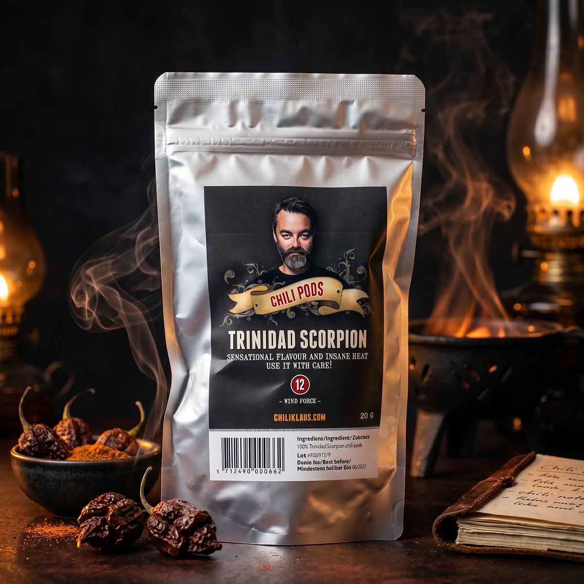 Trinidad Scorpion – hela och torkade