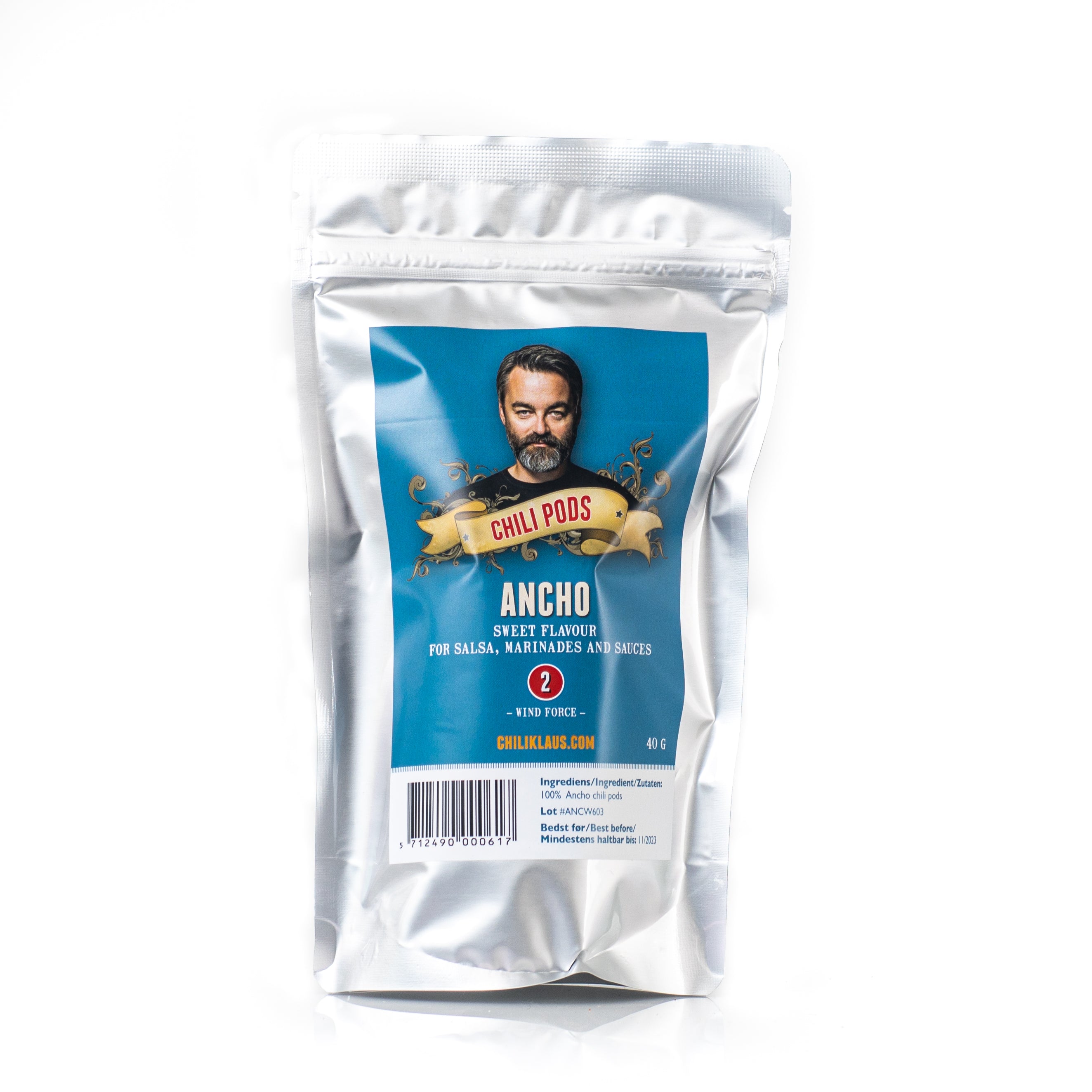 Ancho – hela och torkade